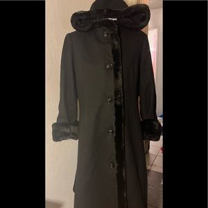 Vintage Donny Brook Late 80s early 90s hooded  wool coat